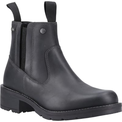 Hunter Skye Dealer Boot Leren Zwarte Damesschoenen