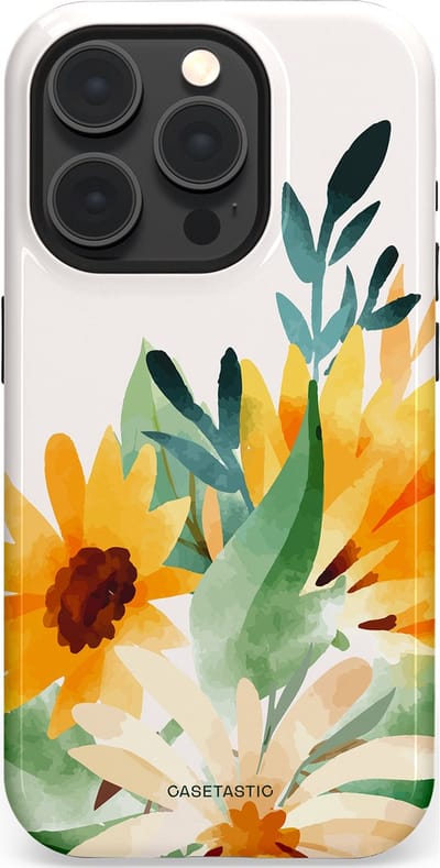 Casetastic Hoesje Geschikt voor Apple iPhone 15 Pro Magsafe - Stijlvolle Beschermende Duo-layer Case - Zomergloed