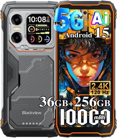 Blackview XPLORE X1 - Robuuste Smartphone - 5G - 36GB RAM - 256GB ROM - 108MP Camera - 6.78 inch 120Hz - 10000mAh - Robuuste Telefoon - Android 15 - NFC - GPS - Oranje