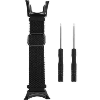 Bracelet de montre élastique en nylon tissé pour Suunto Ambit 1 2 2S 2R 3 Sport 3 Peak à dégagement rapide noir