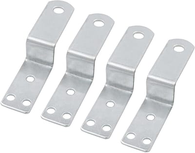 Hoekbeugels voor Fotoframes, Rechte Hoek Beugels, Meubelbevestigingen voor Thuis en Tuin, 4 Stuks (Medium)