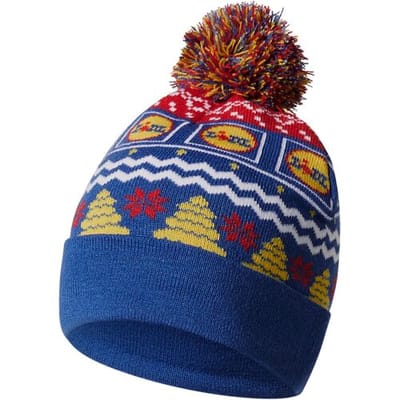 Lidl Gebreide kerstmuts (Blauw, S/M)