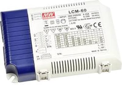 Mean Well LCM-60DA LED-driver Constante stroomsterkte 60 W 0.5 - 1.4 A 2 - 90 V/DC Dimbaar, PFC-schakeling, Overbelasti