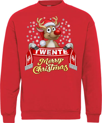 Kersttrui Twente | Foute Kersttrui Dames Heren | Kerstcadeau | FC Twente supporter | Rood | maat XS