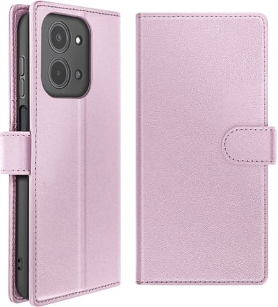 Mayaxess, Hoesje geschikt voor Redmi 15C - 2-in-1 Wallet met Afneembare Case, Champagneroze