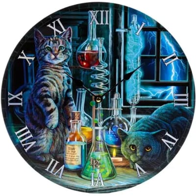 Klok - Lisa Parker Jekyll & Hyde Cats - Bedrukte Klok - 30cm