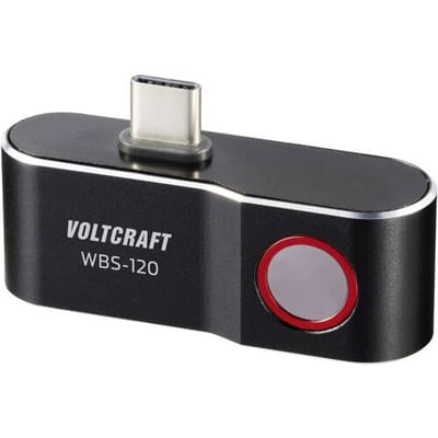 VOLTCRAFT WBS-120 Warmtebeeldcamera -20 tot 400 °C 120 x 90 Pixel 25 Hz USB-C-aansluiting voor Android-apparatuur