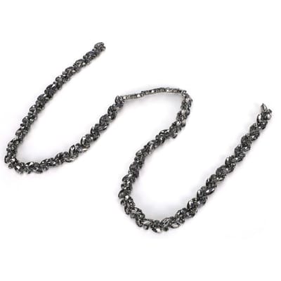 Paardenoog Bloemenketting Glas Diamant DIY Veters Kleding Decoratie Accessoires Gun Metal