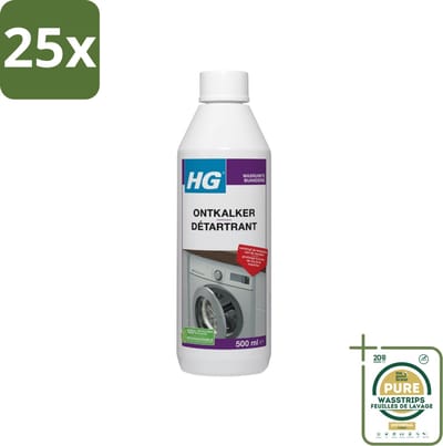 25 x HG Ontkalker 500 ml - Grootverpakking - Ontkalken - Kalk Verwijderen - Ketelsteen Verwijderen - Wasmachine Ontkalken - Koffiezetapparaat Ontkalken