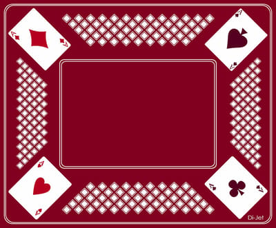 Premium Kaartmat (59x49cm) BORDEAUX ROOD - Kaartkleed- Kaart Tapijt - Ideaal voor Gezellige Kaartspellen met Vrienden en Familie - Gedrukt op Vilt met Antislip Latex Onderlaag - Duurzaam en Hoogwaardig!
