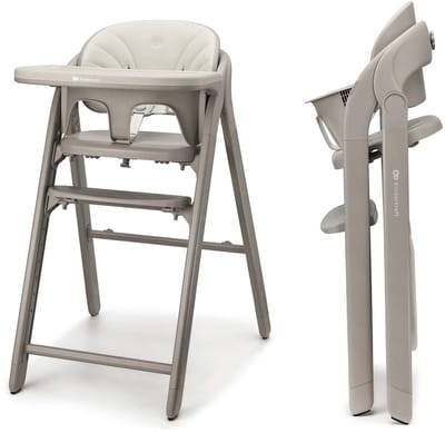 Kinderkraft TINO 3-in-1 Kinderstoel - verstelling van zitting en voetensteun - 5-punts veiligheidsgordel - eenvoudig inklapbaar - Beige