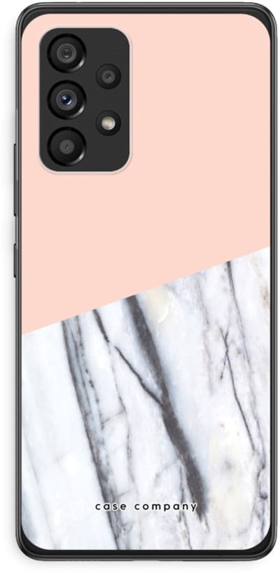 Case Company® - Hoesje geschikt voor Samsung Galaxy A53 5G hoesje - A touch of peach - Soft Cover Telefoonhoesje - Bescherming aan alle Kanten en Schermrand