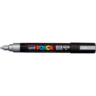 Posca marker met conische punt schrijfdikte medium zilver