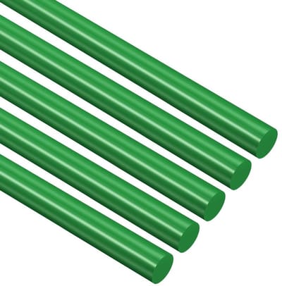 QUARKZMAN 5 stuks groene kunststof stangen, 8 x 500 mm, POM, ronde staaf, ABS-kunststof, ronde staaf, doe-het-zelf model voor doe-het-zelf speelgoed, bouwen, architectuurmodelbouw