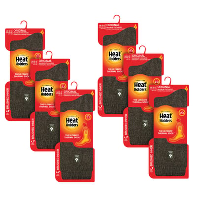 Heat Holders - 6 paar originele dikke thermo wintersokken voor heren
