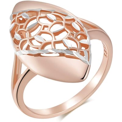 Bague de Mariée Ethnique Fleur Unique Pour Femmes Mode Couleur Or Rose Mix Haute Qualité Quotidien Fin Bohème Bijoux 10 white