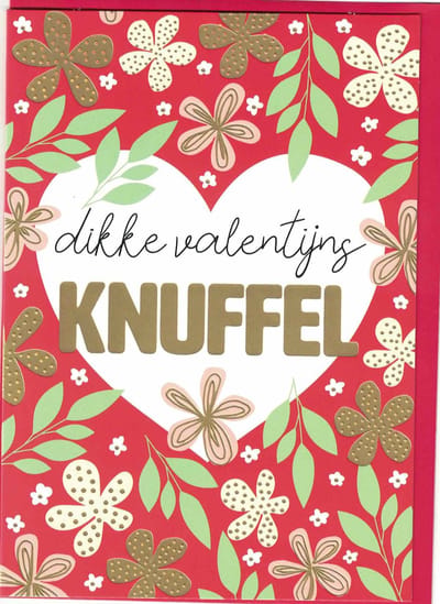 Wenskaart - Kaart - Valentijn - Dikke Valentijns Knuffel