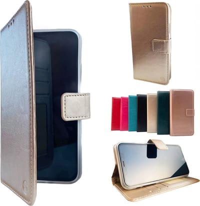 HEM hoesje geschikt voor Apple iPhone 12 / 12 Pro Gouden Wallet / Book Case / Boekhoesje/ Telefoonhoesje / Hoesje iPhone 12 met vakje voor pasjes, geld en fotovakje