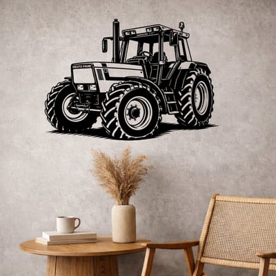 BR2Laser Deutz Agrostar – Wanddecoratie – Lasergesneden Hout – Tractor kunst – 55 cm Breed