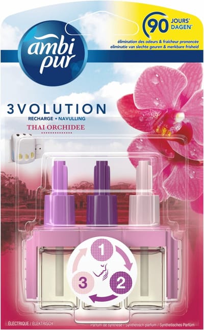 9x Ambi Pur 3volution Thai Orchidee Navulling 20 ml