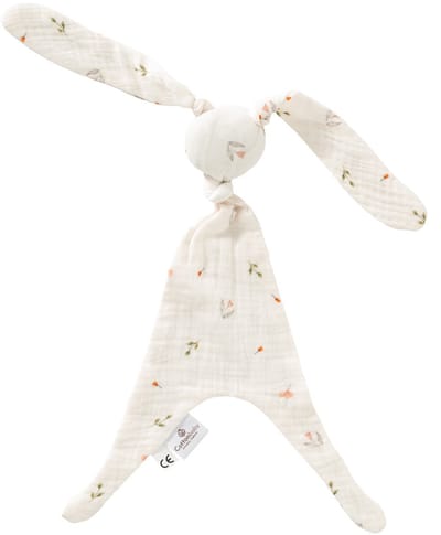 Cottonbaby knuffelkonijn - Springflowers - hydrofiel katoen