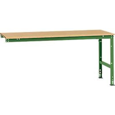 Manuflex aanbouwtafel UNIVERSAL Standaard, tafelblad multiplex, 2000 x 1000, resedagroen