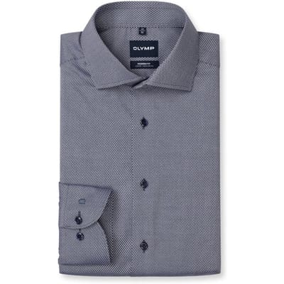 OLYMP Luxor Overhemd, Modern Fit, Royal Kent, Marineblauw