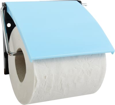 MSV Toiletrolhouder Blauw – Toiletpapierhouder om te Bevestigen – WC Papierhouder 13 x 15 x 11,5 cm – WC Rol Dispenser