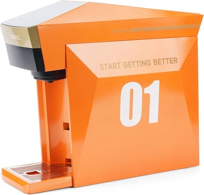 Capadeli 4 in 1 Multi Capsule Koffiemachine Compatibel met Nespresso, Dolce Gusto, K-Cup en Gemalen Koffie (Oranje)