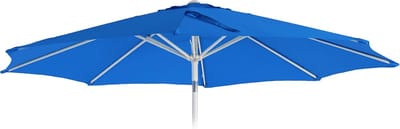 Vervangende hoes voor parasol N19, parasolhoes vervangende hoes, Ø 3m stof/textiel 5kg ~ blauw