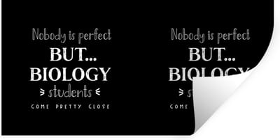 Muurstickers - Sticker Folie - Studenten - Biologie - Onderwijs - Quotes - 40x20 cm - Plakfolie - Muurstickers Kinderkamer - Zelfklevend Behang - Zelfklevend behangpapier - Stickerfolie