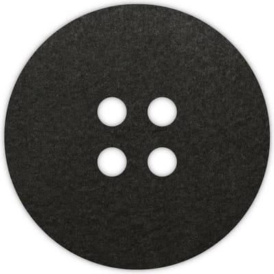 Knoop onderzetters - Vilt - Zwart - Rond - 6 stuks - ø 9,5 cm - Tafeldecoratie - Glas onderzetter - Cadeau - Woondecoratie - Woonkamer - Tafelbescherming - Onderzetters Voor Glazen - Keukenbenodigdheden - Woonaccessoires - Tafelaccessoires