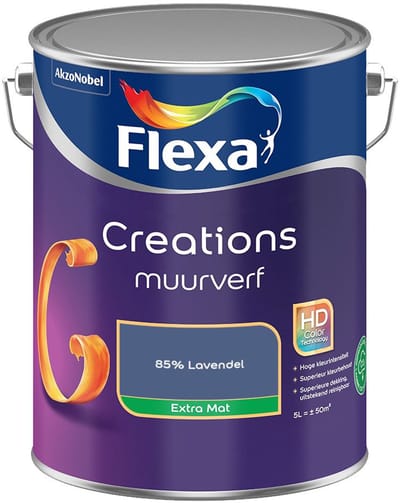 Flexa - Creations Muurverf Extra Mat - 85% Lavendel - Mengverf - 5 L