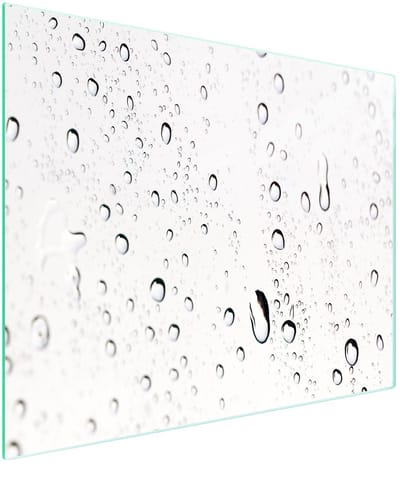 TMK ArtDeko KROPLE - Glazen Snijplank - 52x30 cm - UV Print - Antislip Noppen