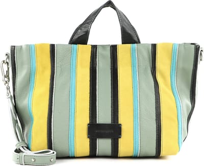 FREDsBRUDER Leren Schoudertas Handtas Rios Shopper Turquoise / Mix Veelkleurig