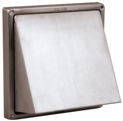 Nedco Kaprooster met klep - Ø125 mm - RVS