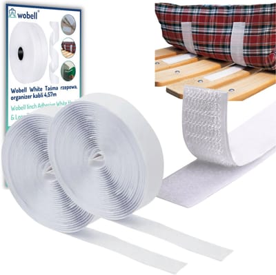 Mona WO-949 - Zelfklevende Klittenband - 4,57m - Wit - 25mm Breed
