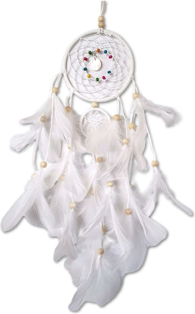 Prigta - Dromenvanger - wit 11 x 55 cm - dromenvanger voor kinderen of babykamer