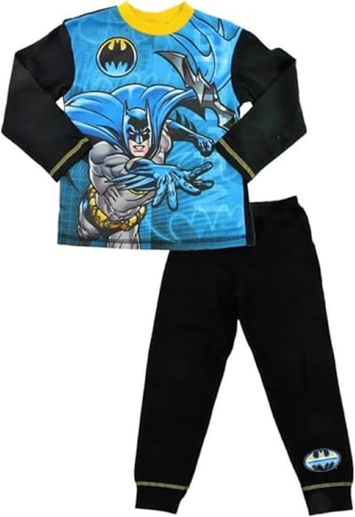 DC Comics Batman - Pyjama - maat 134/140 - Kinderpyjama - zwart met blauw