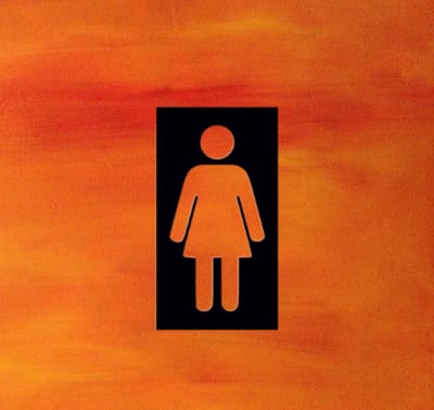 Djemzy - toilet bordje - wc bordje - man rechthoekig en vrouw rechthoekig in set - 6 mm mdf - hout