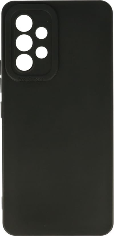 Casemania Hoesje Geschikt voor Samsung Galaxy A23 - Zwart - Siliconen Back Cover met Camera Bescherming