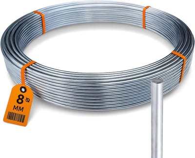 Aluminiumdraad - Aardingskabel - Bliksembeveiliging - Corrosiebestendig - 50 meter - Aluminium