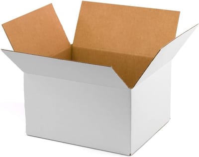 20 Stuks Verhuisdozen Kartonnen Binnenmaat 40x30x30 cm Wit voor Verzending en Opslag