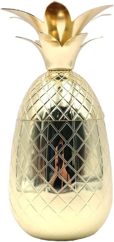 Unieke 500ml Cocktailglas in Ananasvorm van RVS - Perfect voor Cocktails, Drankjes en Feestjes