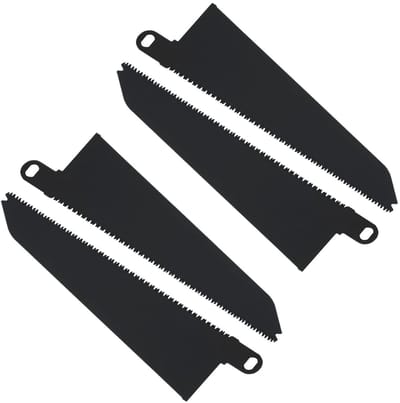 Dailygoods- Zaagblad 229mm - 4x Set - Hoogwaardig Koolstofstaal - Compatibel met Black&Decker - Snijden van Hardhout/Plastic - 11 Tanden - Zaag