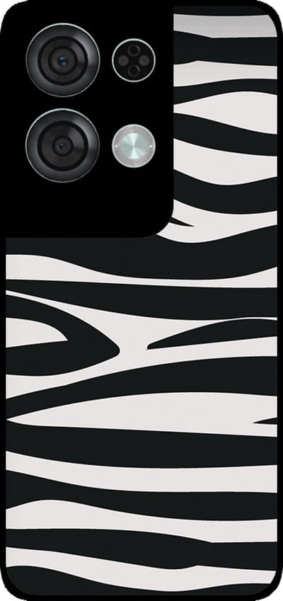 Smartphonica Telefoonhoesje Geschikt voor Oppo Reno8 Pro met zebra opdruk - TPU backcover case zebra design - Zwart Wit geschikt voor Oppo Reno8 Pro
