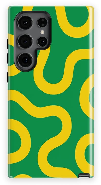 DripCase Motion Flow Tough Hoesje Samsung Galaxy S24 Ultra | Backcover met Mag | Trendy Design | Valbescherming | Reggae Flow