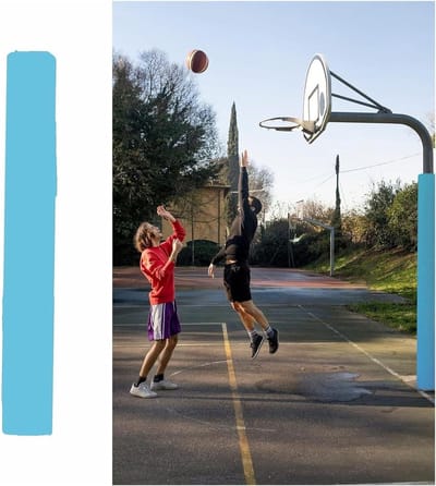 Basketbalpaal Beschermer - Paalhoes Veiligheid - Spelen Verbeteren - Schokabsorberend Materiaal - Aanpasbaar - Zwart
