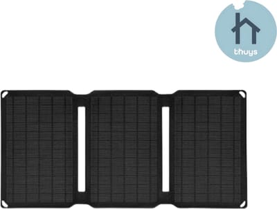 Thuys - Draagbaar Zonnepaneel - Opvouwbaar Zonnepaneel - Solar Charger - 20W - Efficiënt - Duurzaam
