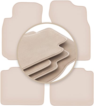 PREMIUM beige matten voor: Mitsubishi Lancer VII stationwagen, sedan 2003-2008